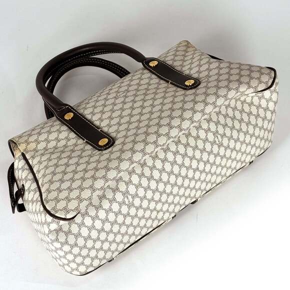 Celine Macadam handbag in coated canvas, white, for women - Picture 2 of 9